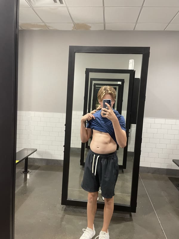 Josh before he started training properly